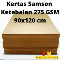 Kertas Samson Cokelat 275 gsm / gram 90 x 120 Kertas Untuk Packing