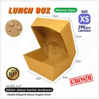 Box Dimsum Takoyaki Bola Ubi Size XS 290gsm Kotak Makan Kertas Kraft