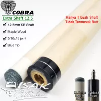 Extra Shaft Cobra SB Series 12.5 mm Billiard Maple Cue Stick Stik Asli