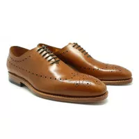 Fortuna Shoes Sepatu Kulit Pria Oxford Wholecut - Leather Outsole 7886