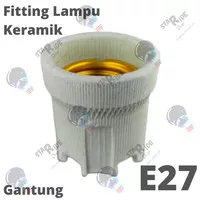 Fitting Keramik Ceramic Jambu Downlight Lampu E27 E 27 Gantung Murah