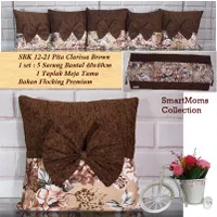 SARUNG BANTAL SOFA SHABBY CHIC MINIMALIS MEWAH 40X40 PITA CLARISSA BRW