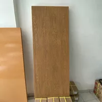 Pintu minimalis kayu Engineering door 1 muka motif kayu timbul custom