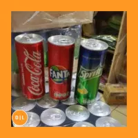 Coca cola/ sprite/ fanta slim (kaleng) per pack 24 x 250ml