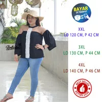 Balicihui Top Brenda Top Wanita Blouse Atasan Jumbo Plus Size Big Size