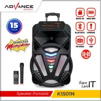 Speaker Portable Advance K 1501 N K1501N 15" Bluetooth Meeting Speaker