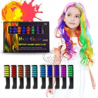 Pewarna Rambut Sisir isi 6pcs pewarna Rambut Hair Color Instant Chalk