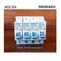 MCB SHUKAKU BIRU 20A SIKRING 20 AMPERE 4400 WATT