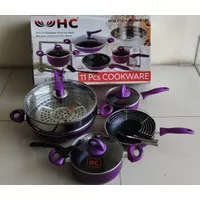 Panci Teflon HC set 11 Pcs / Cookware set kualitas SUPRA