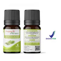 BPOM Happy Green Lemongrass Essential Oil - Minyak Sereh Dapur 100%