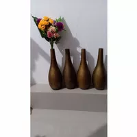 vas bunga kayu jati