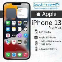 iPhone 13 Pro Max 128 GB | 256 GB | 512 GB |1TB - Garansi Resmi iBox