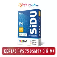 Kertas HVS 75 gsm F4 1 RIM / 500 Fotocopy Print SIDU PAPERONE SAMEDAY