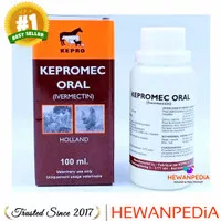 KEPROMEC ORAL 100 ml - Obat Kutu Scabies Demodex Gudik Cacing Hewan