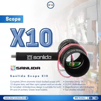 SCOPE SANLIDA X10 - SCOPE BUSUR COMPOUND - BIDIKAN PANAHAN - LENS