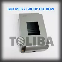 box mcb 2 group outbow / box mcb 2 phase tempel tembok tempat mcb