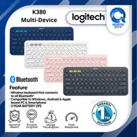 Logitech K380 Keyboard Wireless Multi Device Original Garansi Resmi 1T