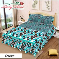 Lady Rose Sprei Rumbai Oscar king 180x200/ Seprei Rempel / Rumbay