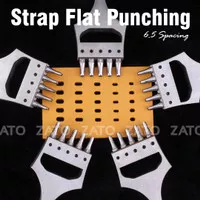 Strap flat punching 6.5 spacing 5 hole / pcs - Leather tools