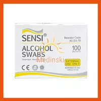 Sensi Alcohol Swab Tisu Alkohol Swabs Pads Tissue Sensi 1 Box Isi 100