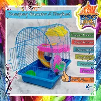 Kandang Hamster Fullset - Rumah - Mainan Hamster