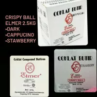 COKLAT CRISPY BALL ELMER 2.5KG - Coklat, Cappucino, Stawberry