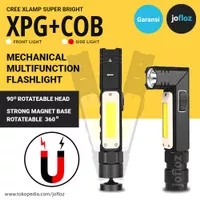 POCKETMAN-TaffLED Senter Magnet Multifungsi Rotatable XPG+COB USB