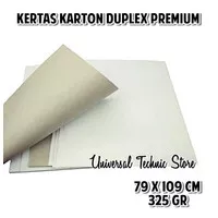 Kertas Karton Duplex Premium / Kertas Pola Jahit 325 gr 79 x 109 cm