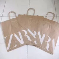 Paperbag Zara Size Medium (M) - Paperbag Ukuran Sedang