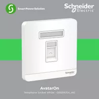 Schneider AvatarOn Stop Kontak Telepon White - E8331RJS4_WE