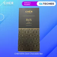 Cher Premium Dark Chocolate 85% Coklat Cokelat Bar Lokal 100% HALAL