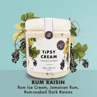 Rum Raisin Liquor Ice Cream - Tipsy Cream Green Lake City Jamaican Rum