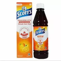 Scotts Emulsion Vita Rasa Jeruk 200ml Minyak ikan Kod 200 ml