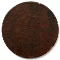 Koin Kuno 1 Cent Nederland Indie Tahun 1914 - KTC741