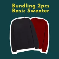 Bundle 2pcs Basic Sweater | Cotton Fleece | M-XXL