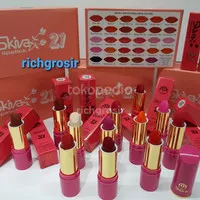 (12 pc) lipstik SKIVA mix campur 12 warna ORIGINAL BPOM
