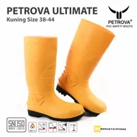 sepatu safety boots petrova ultimate steel toe PVC boots murah meriah