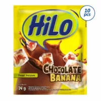 Hilo Chocolate Banana 1 Renceng isi 10 Sachet