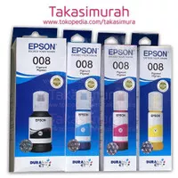 Tinta Epson 008 Black Cyan Magenta Yellow 100% Pigment