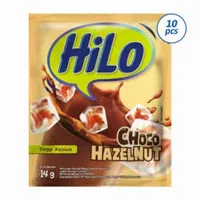 Hilo Choco Hazelnut 1 Renceng isi 10 Sachet