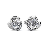 Rose Crystal Earrings - Anting Crystal by Her Jewellery