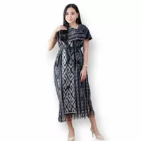 aurora dress tenun jepara/dress batik tenun murah/baju tenun pesta