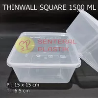 Thinwall Kotak DM 1500 ML SQ / Kotak Makanan Plastik