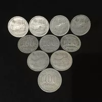 Uang koin kuno 100 rupiah tahun 1973 tebal