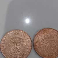 Uang koin kuno 2 5 Cent Benggol Nederland Indie