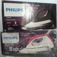 setrika philips hd 1173/80 - hitam & pink