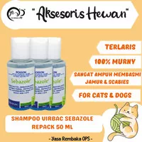 Virbac Sebazol 50 ml - Shampo Anti Jamur Kucing dan Anjing
