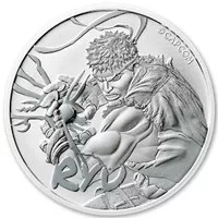 Koin Perak Tuvalu Street Fighter Ryu 2022 - 1 oz silver coin