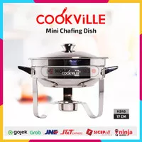 Mini Chafing Dish COOKVILLE - Panci Steamboat Shabu Shabu Stainless