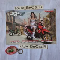 Poster brosur katalog jadul lawas Kawasaki Kaze ZX130 Baby Ninja 2008